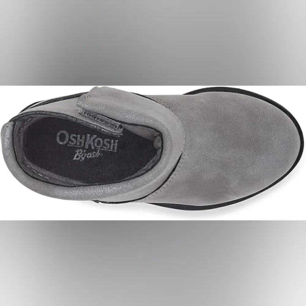 OshKosh B'Gosh Flip Fashion Boot,grey color size 5 toddler.
